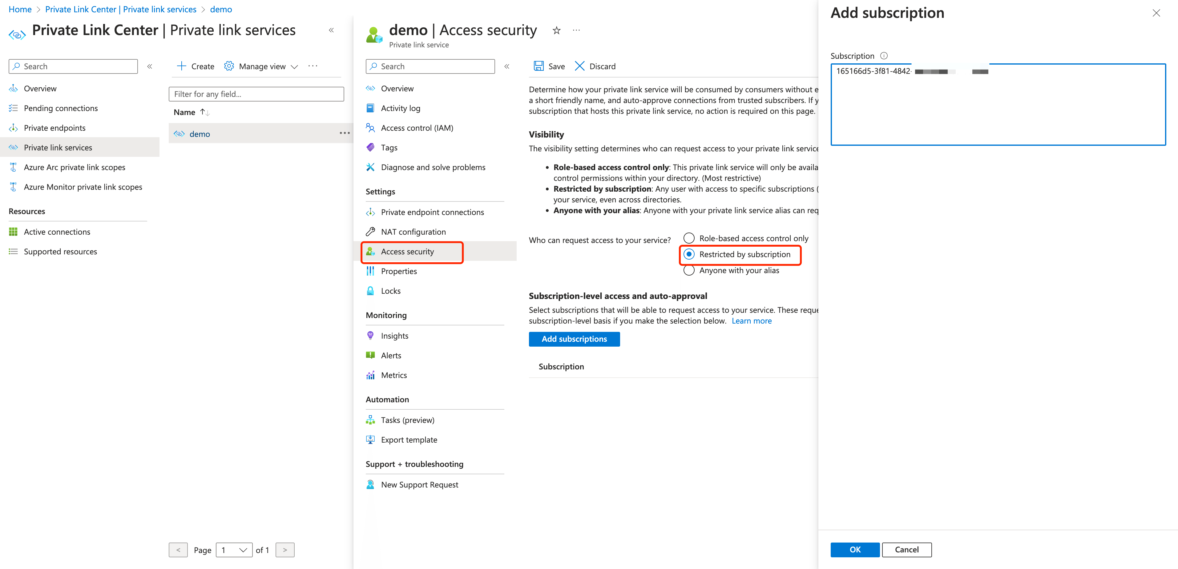 azure private
